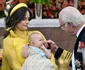 Prințul Carl Philip alături de fiica sa, Prințesa Ines, și Prințesa Sofia, în timpul botezului Prințesei Ines, la Capela Palatului Drottningholm din Stockholm, Suedia, pe 13 iunie 2025  Foto Profimedia
