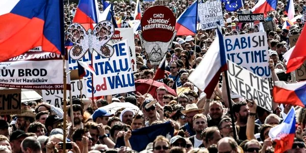 Proteste Cehia FOTO EPA-EFE