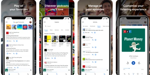 Google Podcasts screenshots