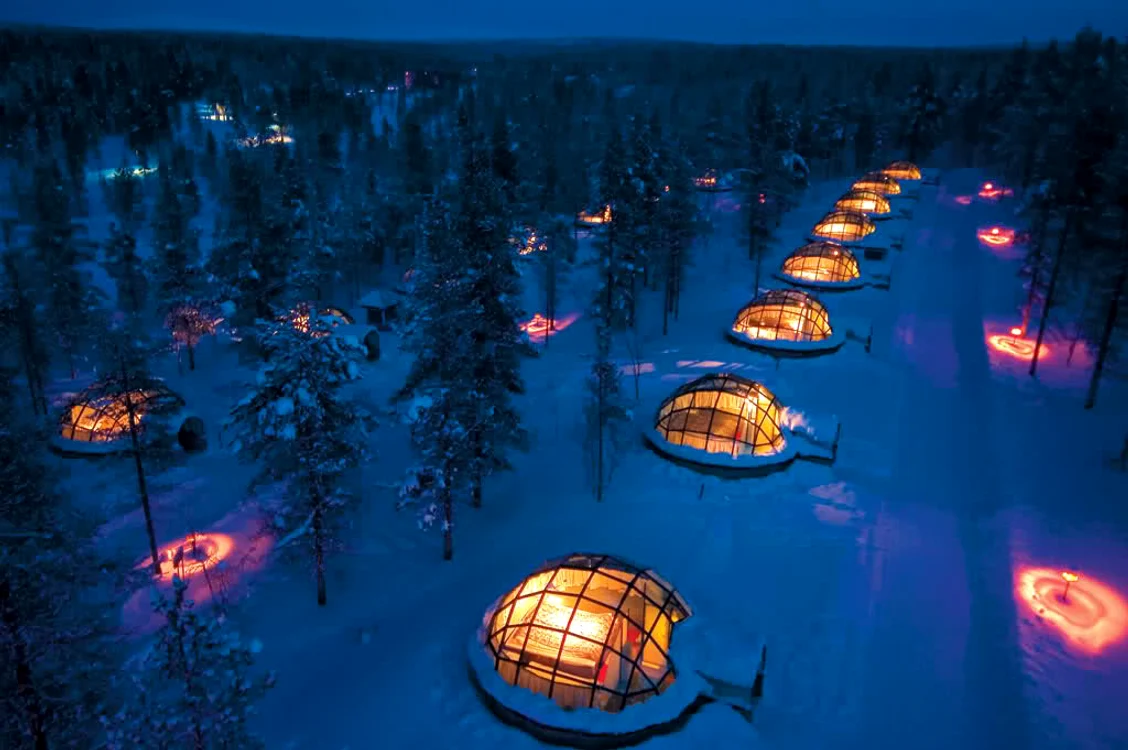 Hotelul Kakslauttanen Arctic Resort din Laponia