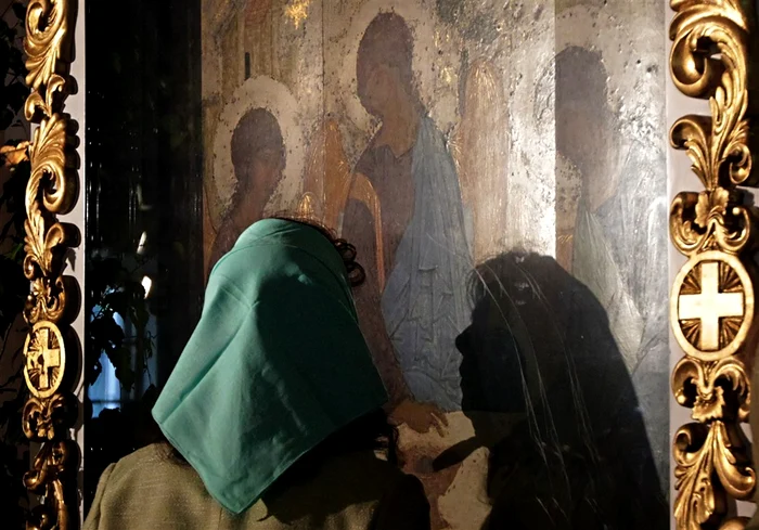 „Treimea”, de Andrei Rubliov FOTO EPA-EFE