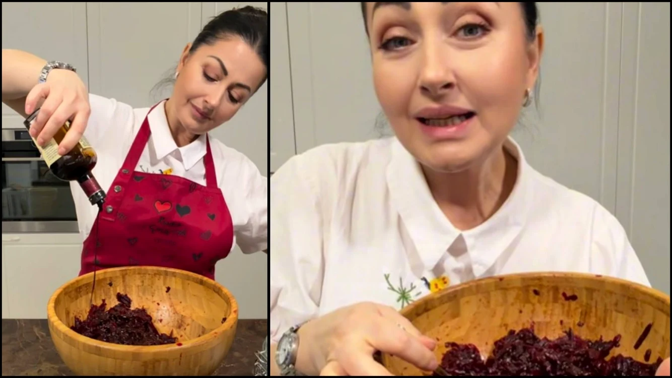 Rețeta de salată de sfeclă roșie a Gabrielei Cristea - Foto: Instagram
