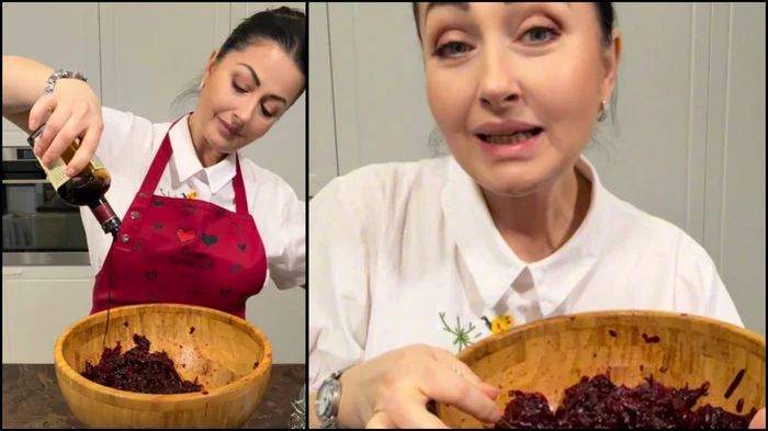 Rețeta de salată de sfeclă roșie a Gabrielei Cristea - Foto: Instagram