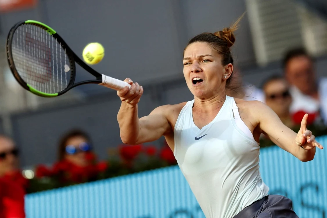 Simona Halep joacă finala Madrid cu  Kiki Bertens FOTO EPA EFE Javier Lizon
