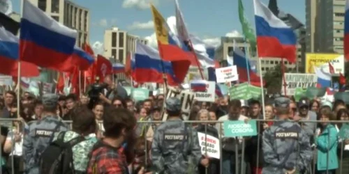 Manifestatie la Moscova pentru alegeri libere FOTO Captura YouTube/ AFP