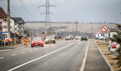 Calea Cisnădiei din Cartierul Arhitecţilor - Cisnădie judeţul Sibiu Foto Turnul Sfatului