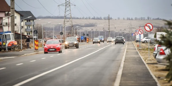 Calea Cisnădiei din Cartierul Arhitecţilor - Cisnădie judeţul Sibiu Foto Turnul Sfatului