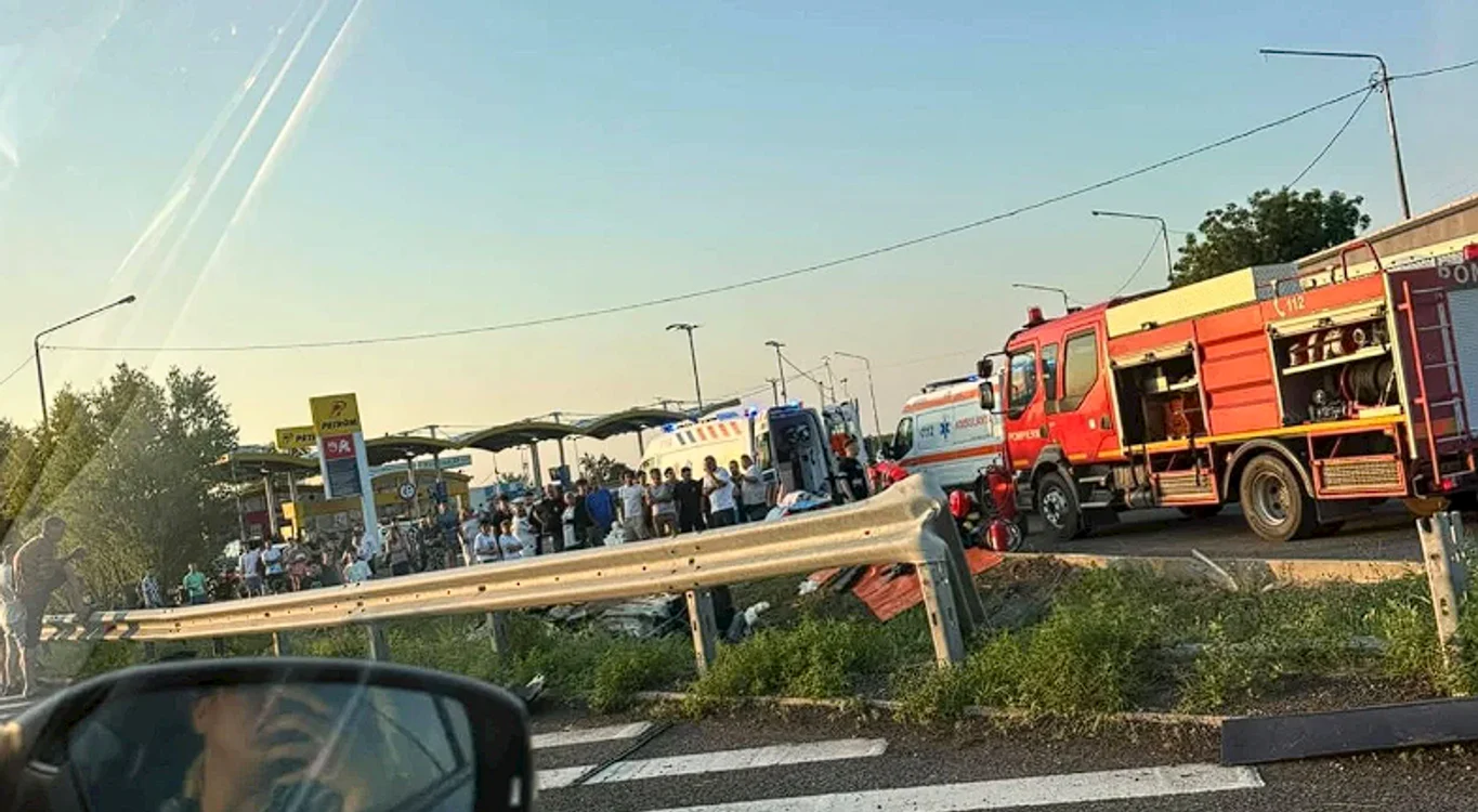Accident pe Autostrada Soarelui/sursă foto: social media