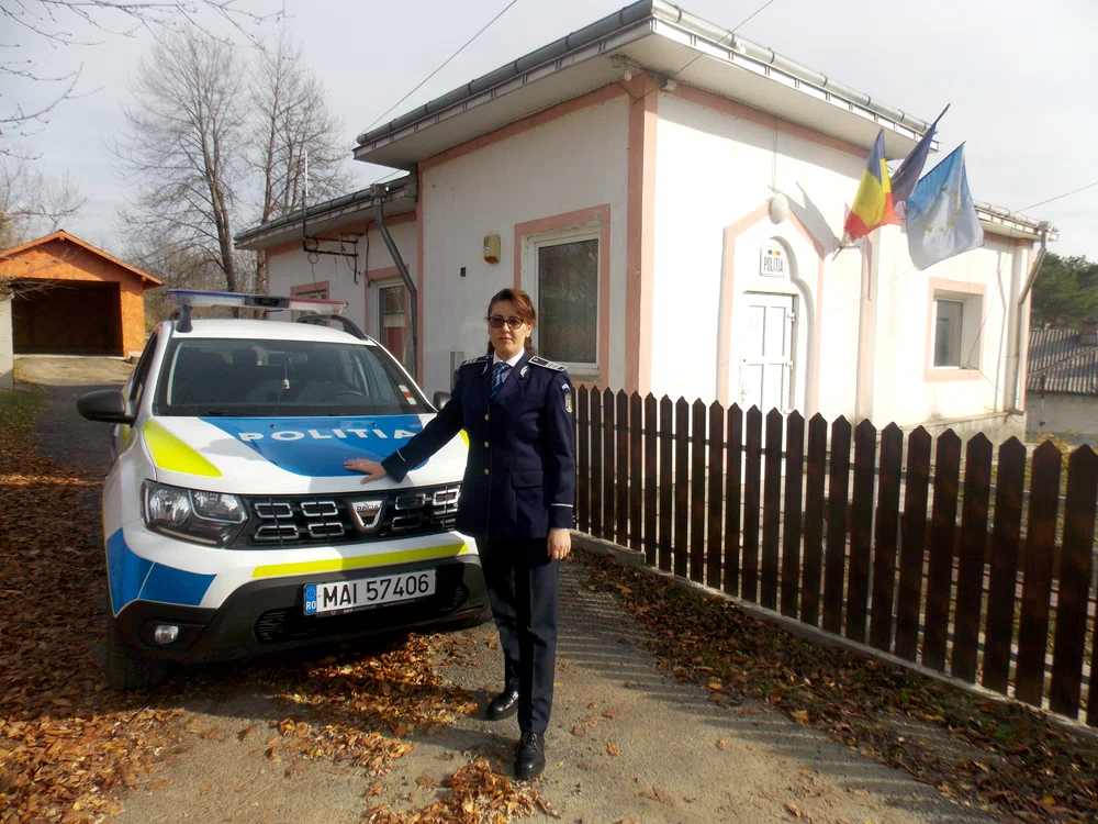 Oana Agrigoroaie, șef de post la Hilișeu Horia FOTO IPJ Botoșani