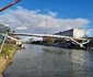 Construcția Pasarelei Gelu din Timișoara FOTO Ștefan Both