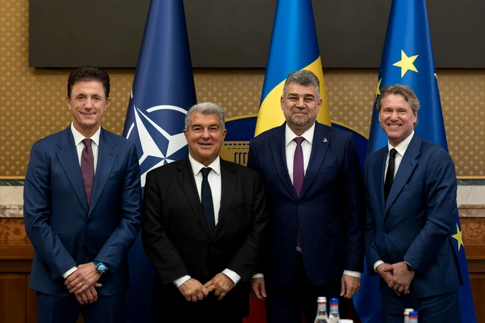 Gică Popescu şi Florin Răducioiu au fost şi ei la întâlnirea cu Joan Laporta. Foto Facebook