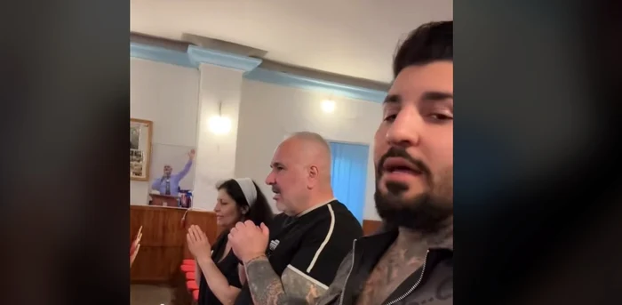 Sile Cămătaru a fost la biserică Foto: Captură video TikTok