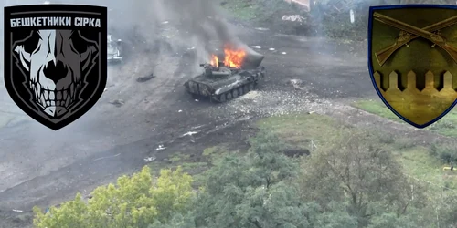 distrugerea unui blindat rusesc foto captură video