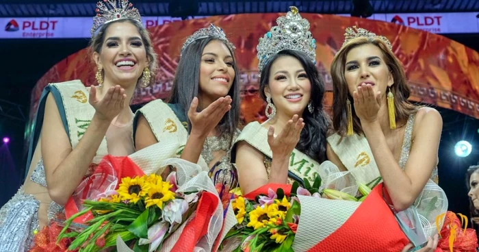 Miss Earth 2018 (a doua de la dreapta) şi celelalte câştigătoare FOTO Miss Earth Facebook