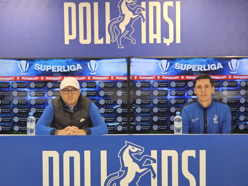 Derby-ul Moldovei la fotbal. Politehnica Iași dă piept cu Oțelul Galați al lui Dorinel