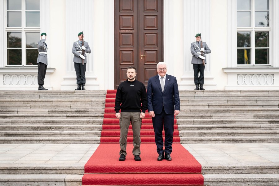 Președintele Ucrainei a fost primit la Berlin de omologul său german