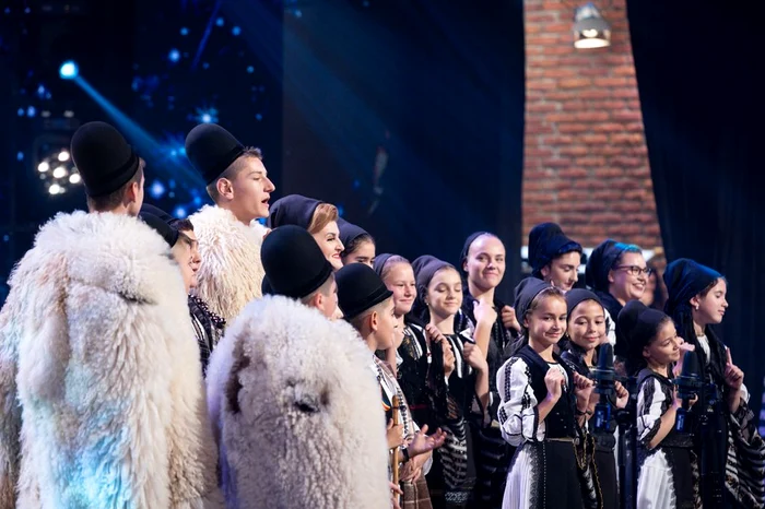 Copiii din grupul vocal „Nedeia“ au avut succes Foto: Românii au talent