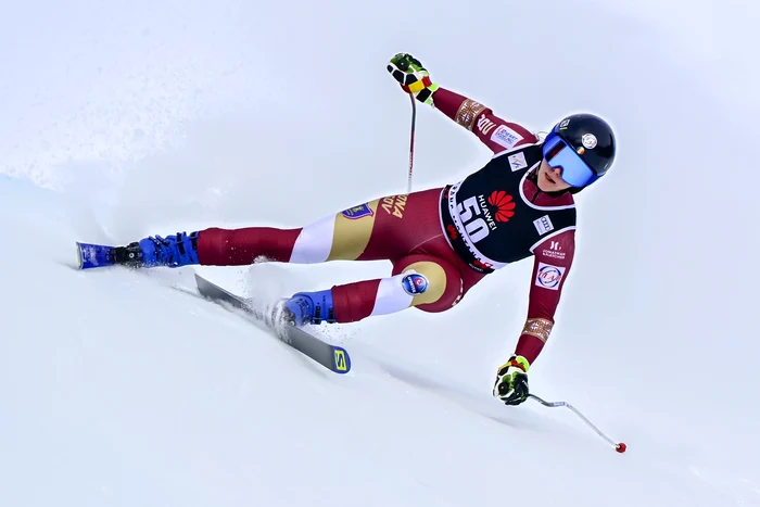 Ania Caill e născută în Limoges și a învățat să schieze în Franța (Foto: EPA-EFE)