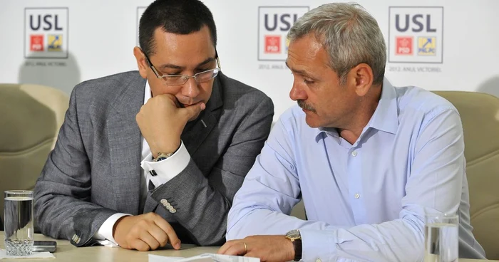 Cei doi lideri ai PSD, Victor Ponta şi Liviu Dragnea