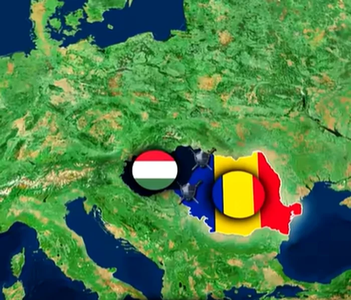 Experimentul „Cum ar fi arătat Europa fără Ungaria”. FOTO captură YouTube Outer Side