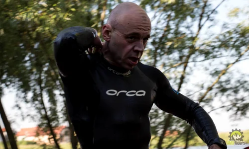 Marius Dragu, la Triathlon X Man România 2015, proba de înot jpeg