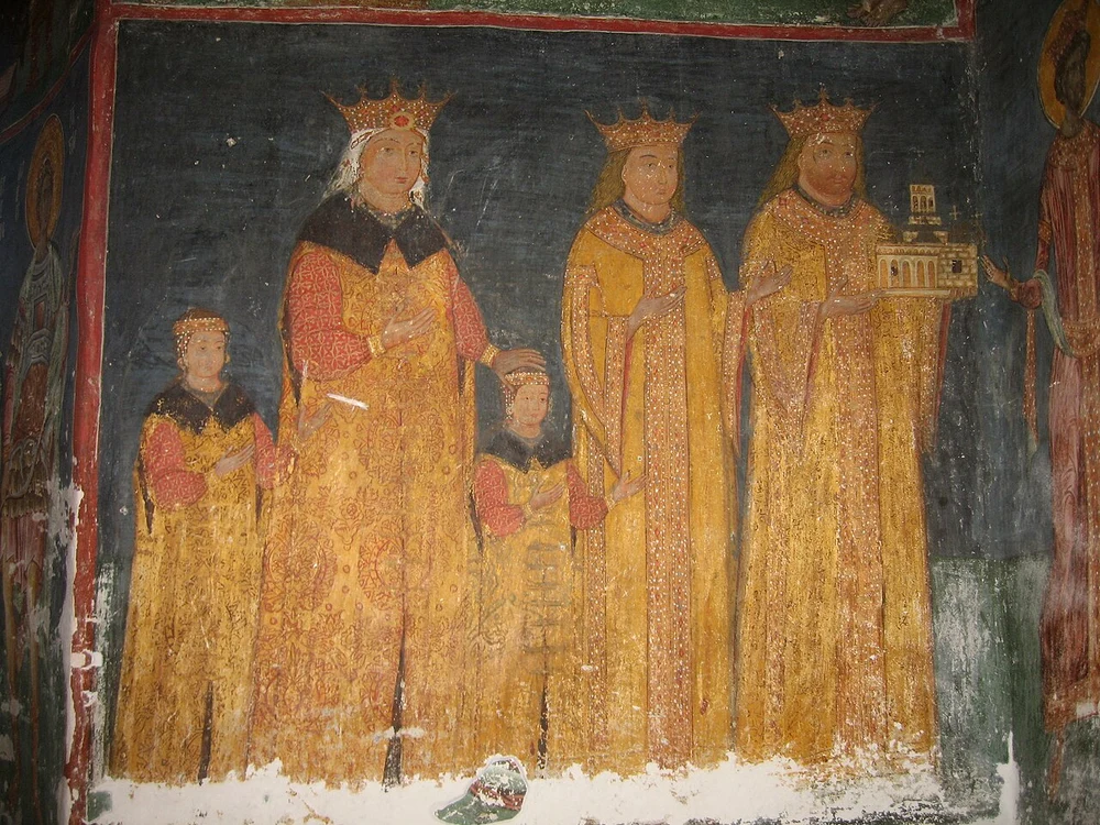 Ștefan cel Mare și familia sa în tabloul votiv de la Biserica din Pătrăuți FOTO wikipedia