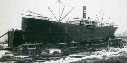 Valbanera in dry dock in Barcelona jpg