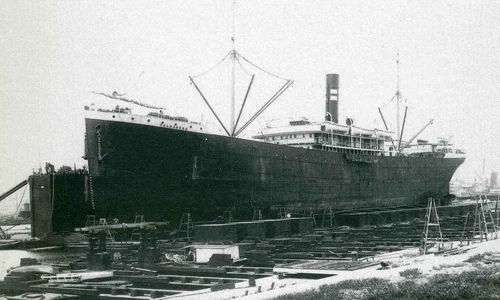 Valbanera in dry dock in Barcelona jpg
