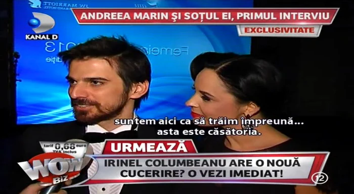 
    Andreea Marin şi Tuncay Ozturk  