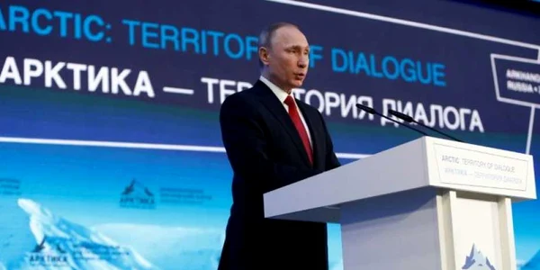 Vladimir Putin la forumul Arctica un teritoriu al dialogului FOTO AFP