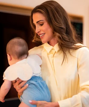 Regina Rania cu Prințesa Amina