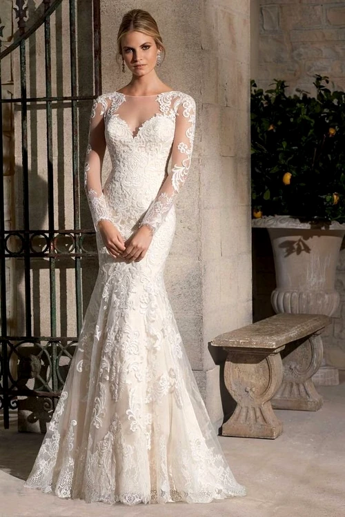 large Fustany Weddings 15 Wedding Dresses That Show How Beautiful Lace Can Be 1 jpg jpeg