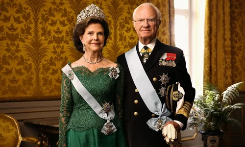 Regele Carl al XVI lea Gustaf al Suediei și Regina Silvia, portret regal 2026, Casa Regală a Suediei jpg