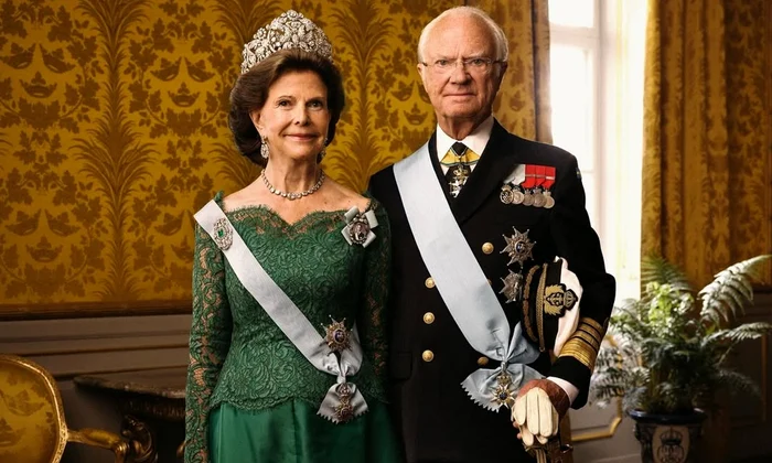 Regele Carl al XVI lea Gustaf al Suediei și Regina Silvia, portret regal 2026, Casa Regală a Suediei jpg