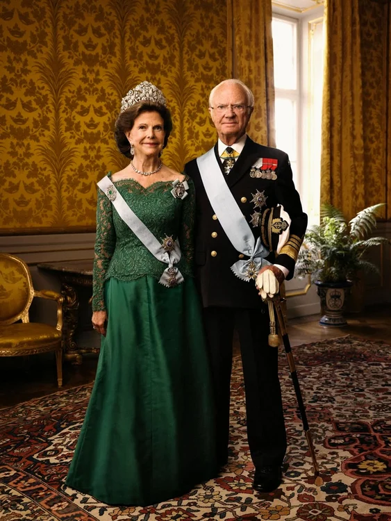 Regele Carl al XVI lea Gustaf al Suediei și Regina Silvia, portret regal 2026, Casa Regală a Suediei jpg