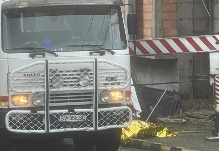 Accudentul a avut loc pe un șantier FOTO: newsbucovina.ro