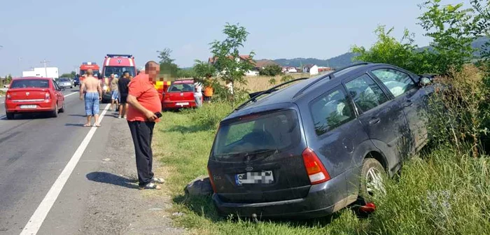 Accidentul rutier a avut loc în preajma localităţii Talmaciu FOTO IPJ Sibiu