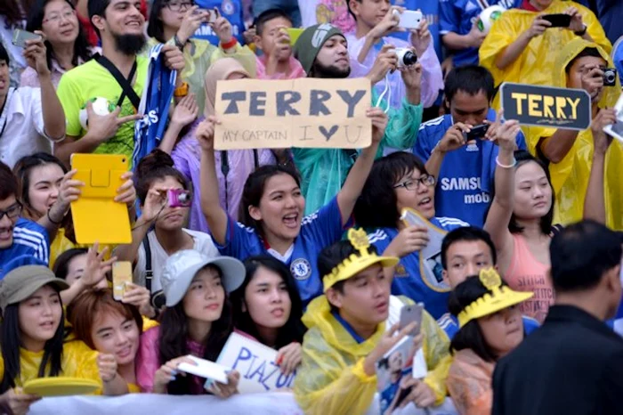 Căpitanul lui Chelsea, John Terry, are mare priză la publicul feminin din Asia. FOTO: www.chelsea.com