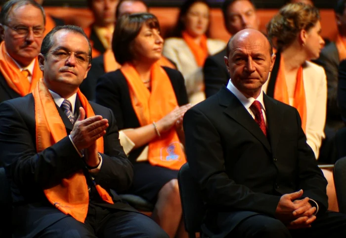 Preşedintele Traian Băsescu s-a întâlnit, joi, cu primarul Clujului Emil Boc, fost preşedinte al PDL FOTO Arhivă Adevărul