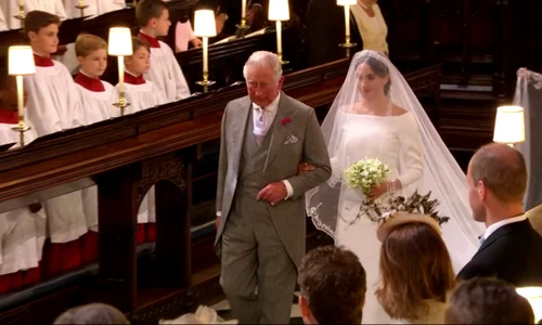 Regele Charles a condus o pe Meghan la altar, în 2018, profimedia 0694213995 jpg