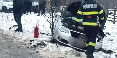Opt persoane, dintre care cinci copii, rănite într-un accident rutier în județul Argeș FOTO Facebook/Pitești24