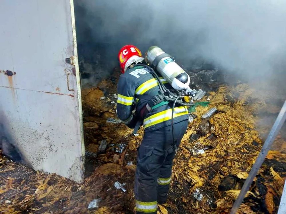 Incendiu Vama Giurgiu