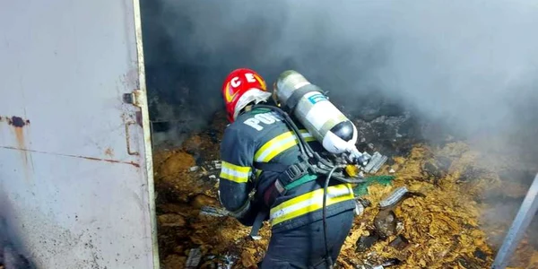 Incendiu Vama Giurgiu