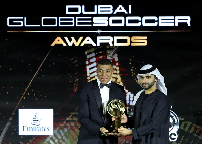 Kylian Mbappe a fost declarat „Fotbalistului anului” la gala din Dubai (Foto: EPA-EFE)
