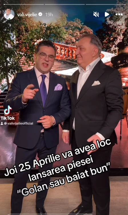 Vali Vijelie anunța lansarea unei noi piese / foto: Captură Video Instagram