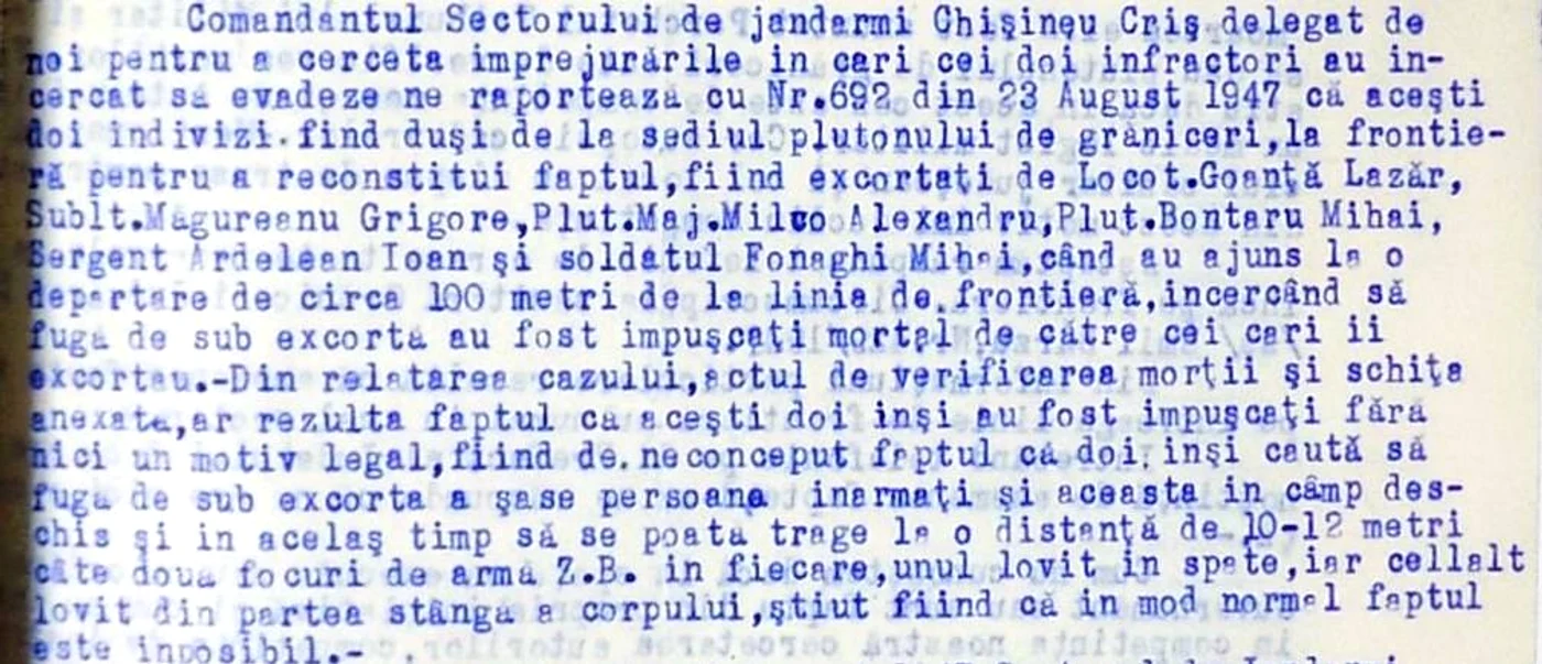 Relatarea jandarmeriei din Chișineu Criș FOTO Centrul de Consultanță Istorică