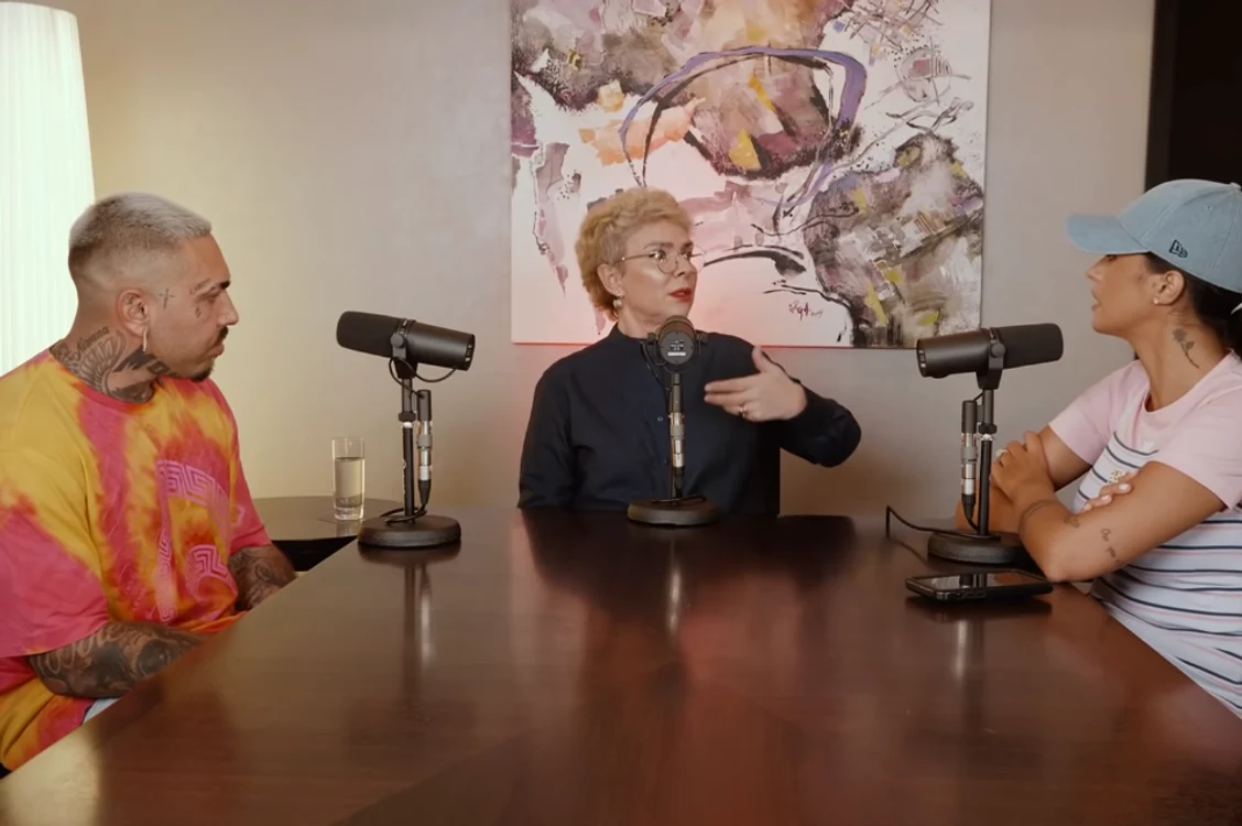 Teo Trandafir, în discuții, la podcast, cu Alex Velea și Antoniafoto: captură YouTube