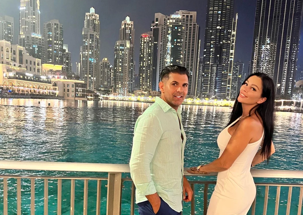 Brigitte Pastramă și soțul ei în Dubai /foto: arhiva personala