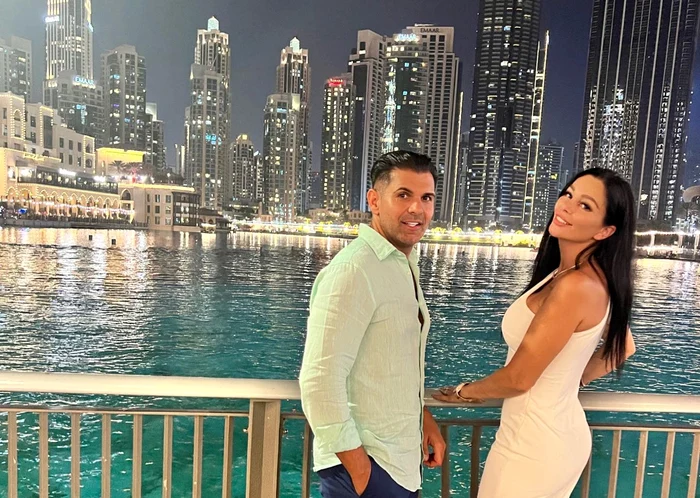 Brigitte Pastramă și soțul ei în Dubai /foto: arhiva personala 