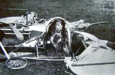 Resturile avionului „A. Vlaicu nr. II”, în urma catastrofei din 13 septembrie 1913